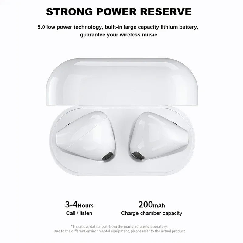 Mini Pro 4 Earphone TWS Wireless Headphones Bluetooth-Compatible 5.0 Waterproof Headset with Mic for Xiaomi Iphone Earbuds