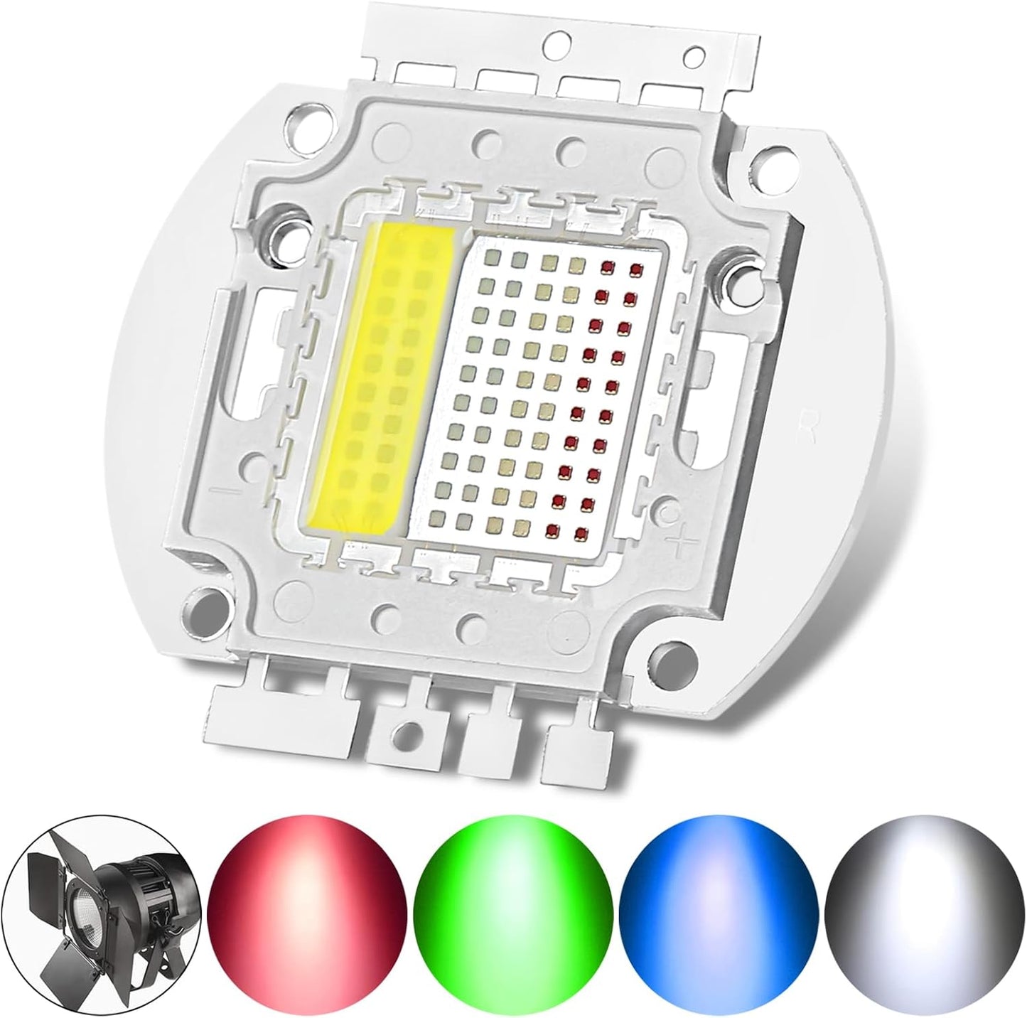 200W RGBW 4IN1 SMD COB Integrated Light Source, LED Beads, Chip, Lamp Bulb for Stage Lights