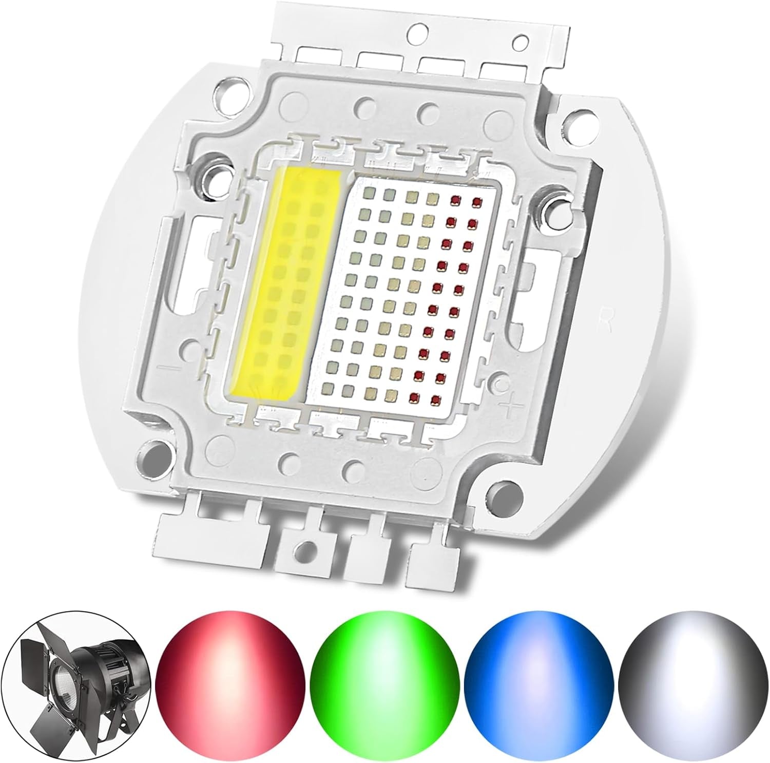 200W RGBW 4IN1 SMD COB Integrated Light Source, LED Beads, Chip, Lamp Bulb for Stage Lights