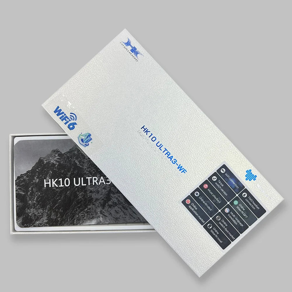 2024 HK10 Ultra 3-WF Smart Watch AMOLED NFC Wifi Chatgpt Album Local Music TWS 1GB ROM Bluetooth Men'S Smart Watch PK H15 Ultra+