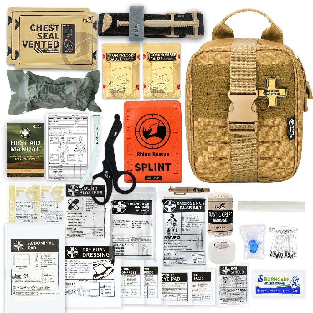 -SE IFAK Trauma First Aid Kit,Tactical Medical Pouch for Car Home Travel Hiking and Camping,Emergency Survival Gear