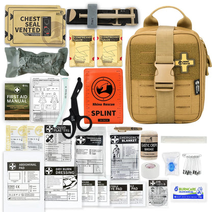 -SE IFAK Trauma First Aid Kit,Tactical Medical Pouch for Car Home Travel Hiking and Camping,Emergency Survival Gear