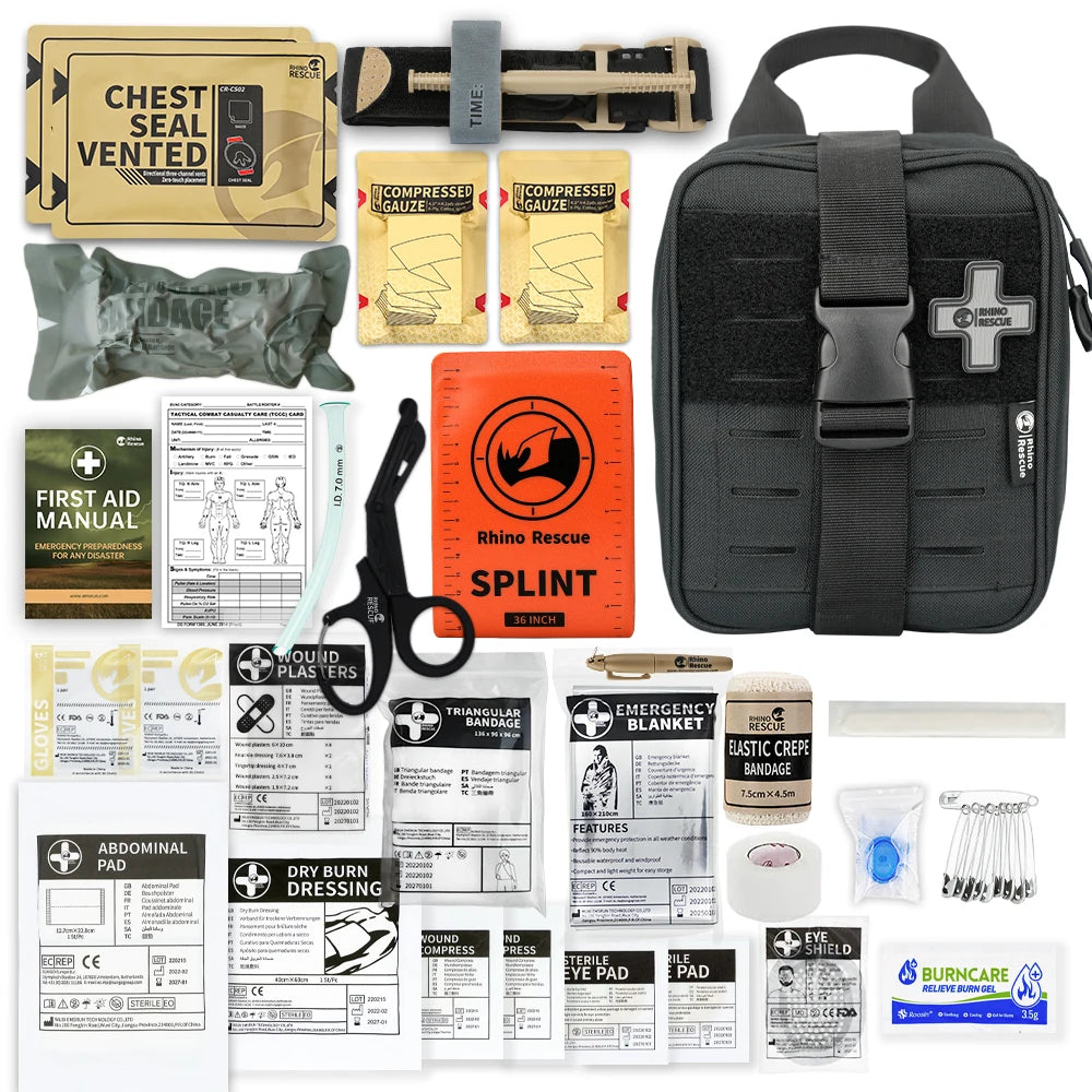 -SE IFAK Trauma First Aid Kit,Tactical Medical Pouch for Car Home Travel Hiking and Camping,Emergency Survival Gear
