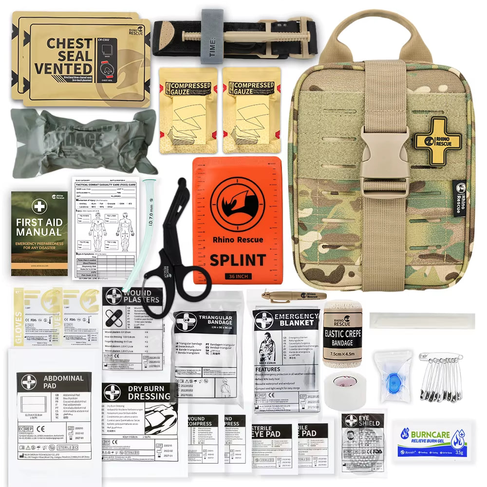 -SE IFAK Trauma First Aid Kit,Tactical Medical Pouch for Car Home Travel Hiking and Camping,Emergency Survival Gear