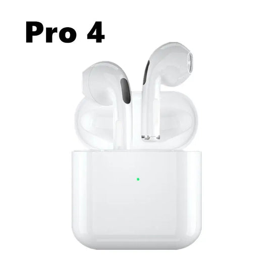 Mini Pro 4 Earphone TWS Wireless Headphones Bluetooth-Compatible 5.0 Waterproof Headset with Mic for Xiaomi Iphone Earbuds