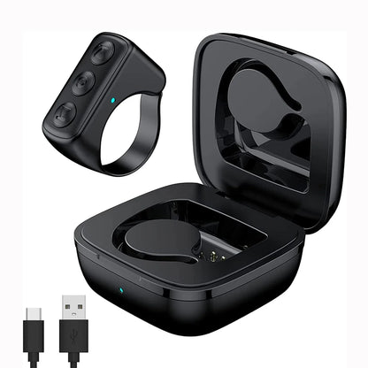 Phone Remote Control Page Turner Bluetooth Compatible Scrolling Ring for Tiktok Kindle App Phone Video Recording Controller