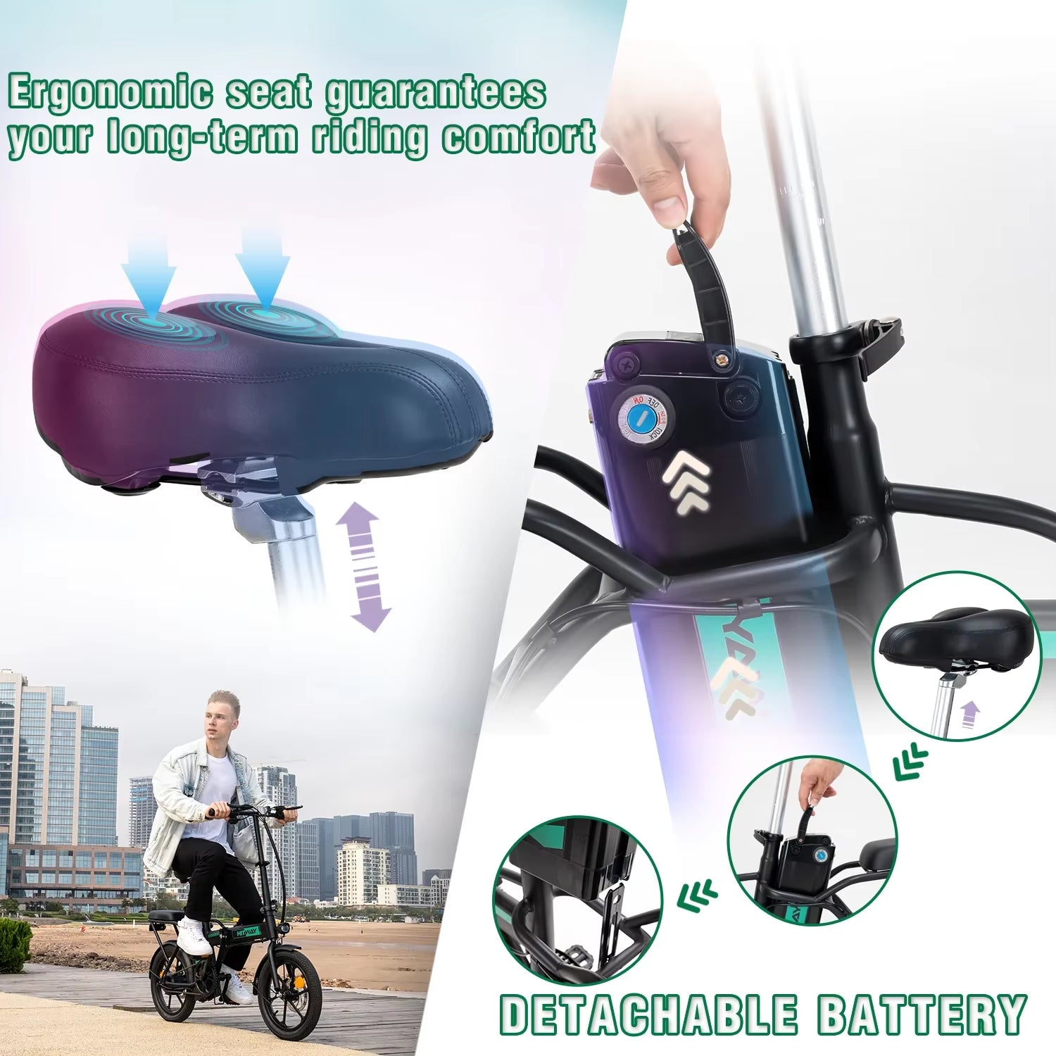 Warehouse Stock 36V 250W Lithium Battery 16Inch Cheap Electric Bikes Folding Electric Bike China Electric Bikes