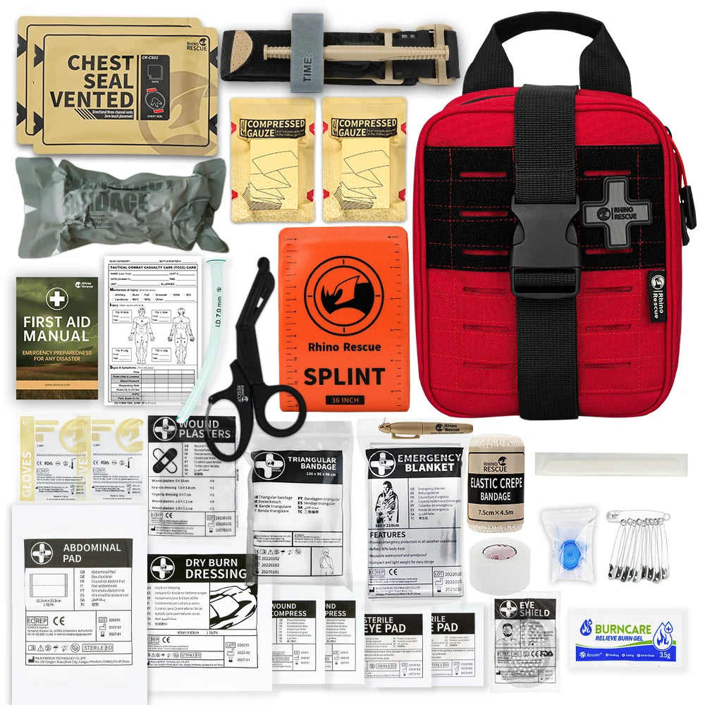 -SE IFAK Trauma First Aid Kit,Tactical Medical Pouch for Car Home Travel Hiking and Camping,Emergency Survival Gear