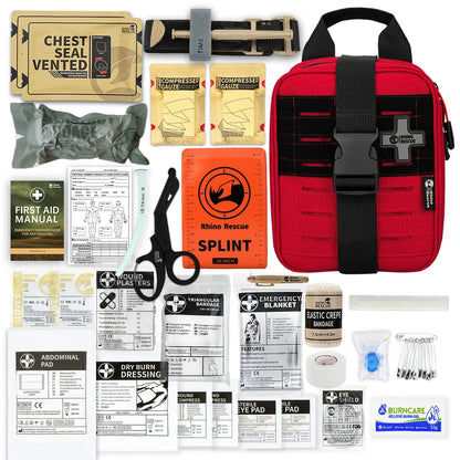 -SE IFAK Trauma First Aid Kit,Tactical Medical Pouch for Car Home Travel Hiking and Camping,Emergency Survival Gear